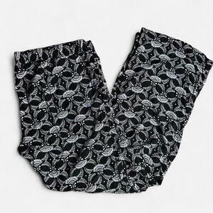 Wide-Leg Geometric Maternity Pants